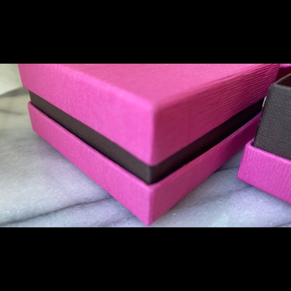 24 Hot Pink & Brown Milano Jewelery or Favour Box - Picture 3 of 5